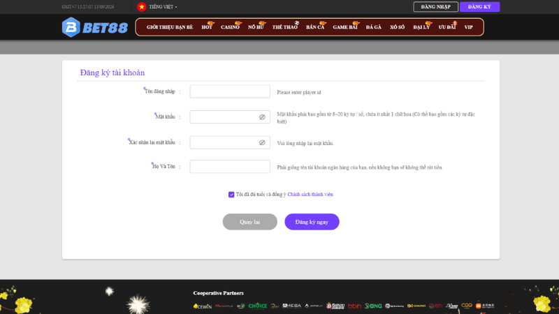 Hướng Dẫn Tham Gia BET88 Chi Tiết Dành Cho Tân Thủ